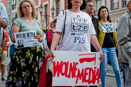 Wolne media. Elblążanie protestują