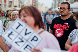 Wolne media. Elblążanie protestują