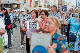 Wolne media. Elblążanie protestują Wolne media. Elblążanie protestują