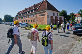Przodownicy turystyki pieszej odwiedzają Elbląg