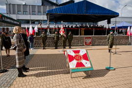 Pułk ze sztandarem