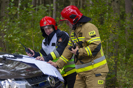 Strażacy ćwiczyli, jak ratować las