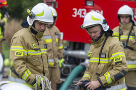 Strażacy ćwiczyli, jak ratować las Strażacy ćwiczyli, jak ratować las