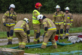 Strażacy ćwiczyli, jak ratować las