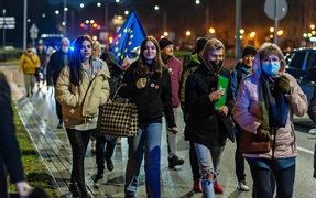 Prounijnie i przeciw wysokim cenom. Kolejny protest w Elblągu