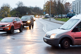 Bema z objazdem, kierowcy stoją w korkach zdjęcie nr 251384