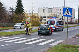 Potrącenie na Browarnej i kolizja w Milejewie