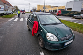 Potrącenie na Browarnej i kolizja w Milejewie