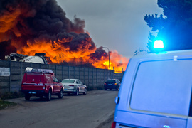 Gigantyczny pożar w Gronowie Górnym. Sytuacja jest już opanowana  (aktualizacja) 