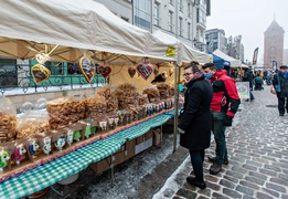 Mikołaj, stragany, koncerty. Trwają Świąteczne Spotkania Elblążan