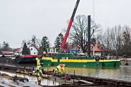 Rzeka Elbląg jak plac budowy