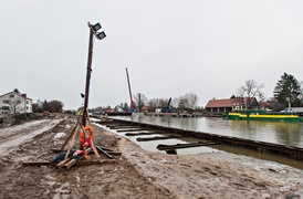 Rzeka Elbląg jak plac budowy