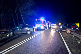 Czołowe zderzenie między Elblągiem a Jegłownikiem