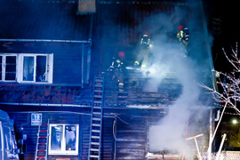 Pożar domu na Suwalskiej