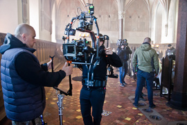 Jagiełło w meleksie, rycerz ze smartfonem, światła, kamera, akcja!