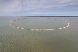 Śluza kanału przez Mierzeję Wiślaną po testach