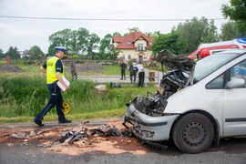 Wypadek w Raczkach Elbląskich