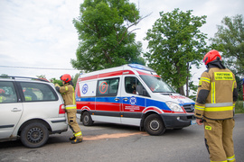 Wypadek w Raczkach Elbląskich
