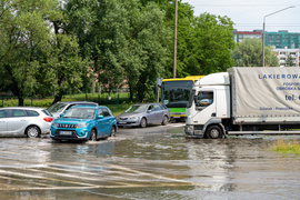 Na Elbląg spadła ściana deszczu  (aktualizacja) 