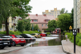 Na Elbląg spadła ściana deszczu  (aktualizacja) 