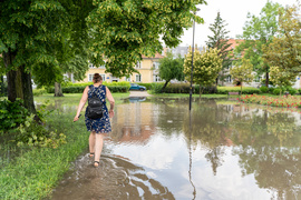 Na Elbląg spadła ściana deszczu  (aktualizacja) 