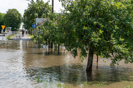 Na Elbląg spadła ściana deszczu  (aktualizacja) 
