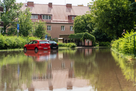 Na Elbląg spadła ściana deszczu  (aktualizacja) 