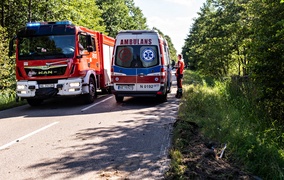 Wypadek w Jagodnie, droga 503 zablokowana zdjęcie nr 266492