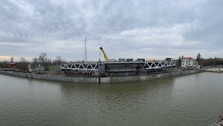Budowa mostu w Nowakowie