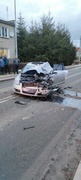 Audi zderzyło się z koparką. Kierowca nietrzeźwy i z zakazem prowadzenia pojazdów. zdjęcie nr 277807