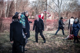 Ambasador w Pieniężnie. Demonstracja prorosyjska, antyrosyjska pikieta