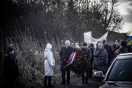 Ambasador w Pieniężnie. Demonstracja prorosyjska, antyrosyjska pikieta