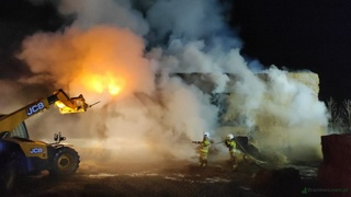 Pożar na terenie miejskiej kotłowni