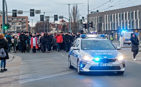 Z krzyżem przez Elbląg