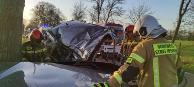 Poważny wypadek pod Braniewem