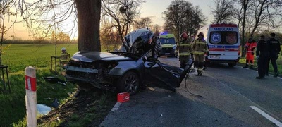 Poważny wypadek pod Braniewem