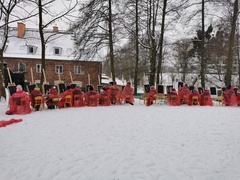 Niesamowity, leśny park zabaw Żłobka, Przedszkola i Zerówki Mały Europejczyk w Elblągu