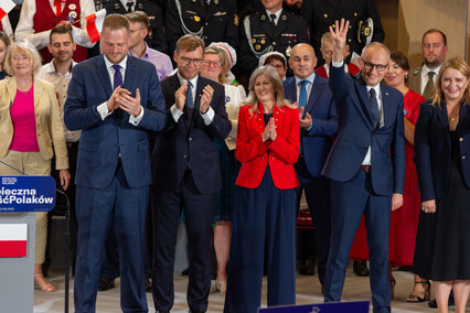 Jarosław Kaczyński w Elblągu. O prawach kobiet i dogonieniu Danii