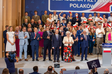 Jarosław Kaczyński w Elblągu. O prawach kobiet i dogonieniu Danii