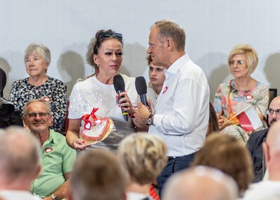 Donald Tusk w Elblągu mówił o porcie
