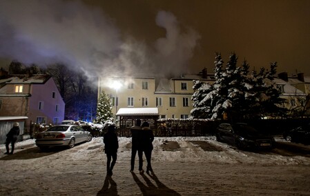 Pożar budynku przy parku Kajki