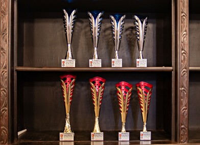 Rzucać w tarczę, wygrać puchar