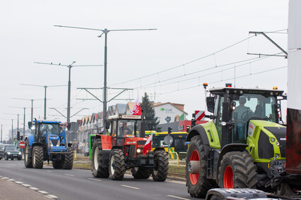\"Potrzebujemy konkretnych rozwiązań\". Rolnicy protestowali na ulicach Elbląga