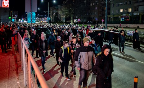 Wierni przeszli przez Elbląg w Drodze Krzyżowej