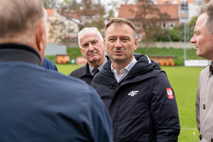 Minister obejrzał stadion