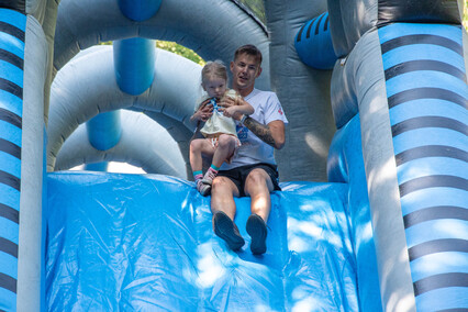 „Mama, dawaj“. Zobacz zdjęcia z Jump&Run w Bażantarni