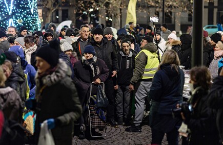 Wigilijny piątek na Placu Dworcowym