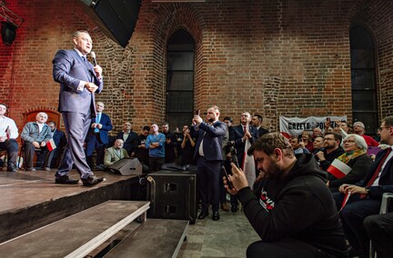 Karol Nawrocki w Elblągu: \"To studium upadku musimy powstrzymać\"