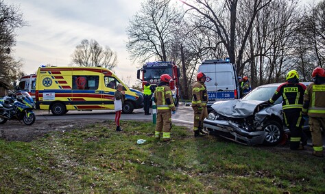 Wypadek na drodze nr 22