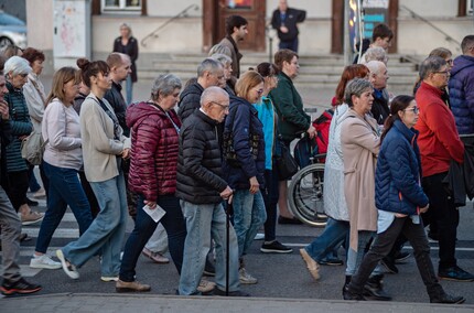 Ponieśli krzyż ulicami Elbląga